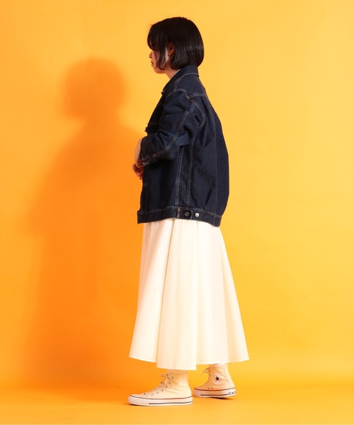 cepo(セポ)の「kacaフレアーシャツワンピース(シャツワンピース・レディース・イエロー/オフホワイト・M)」の22枚目の写真