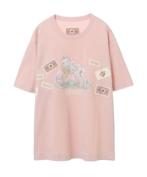 PINK HOUSE（ピンクハウス）の「ひつじプリントカットソー（Tシャツ