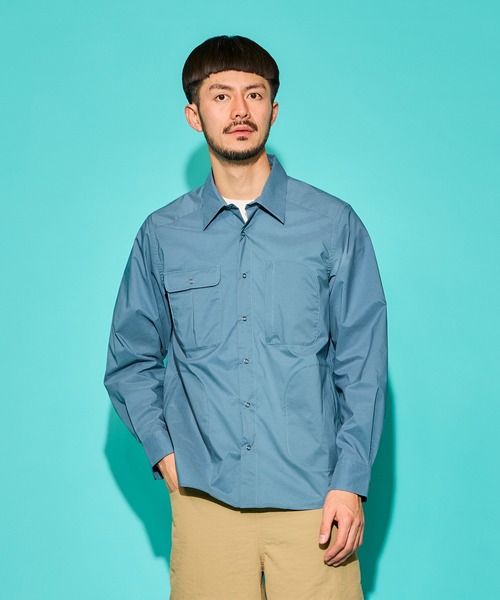 TRAIL BUM(トレイルバム)の「NITTY GRITTY SHIRTS / ニッティ グリッティ シャツ(シャツ/ブラウス・メンズ・グリーン系その他/スカイブルー/カーキ/サンドベージュ/グレイッシュブルー/ブラウン系その他・LARGE/MEDIUM/SMALL)」の6枚目の写真