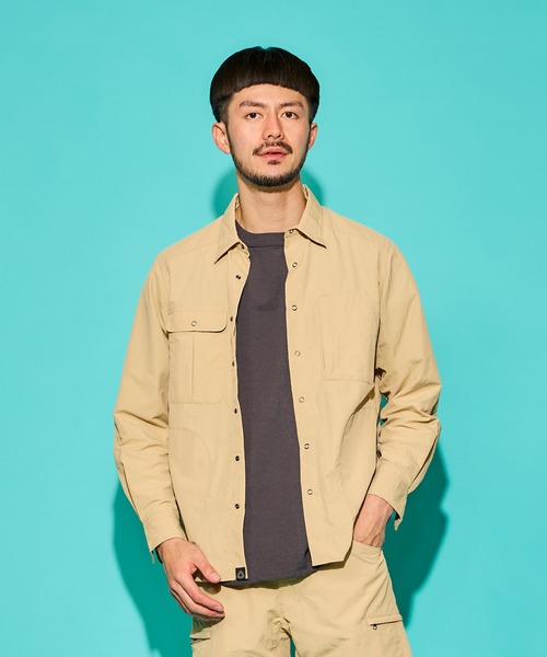 TRAIL BUM(トレイルバム)の「NITTY GRITTY SHIRTS / ニッティ グリッティ シャツ(シャツ/ブラウス・メンズ・グリーン系その他/スカイブルー/カーキ/サンドベージュ/グレイッシュブルー/ブラウン系その他・LARGE/MEDIUM/SMALL)」の3枚目の写真