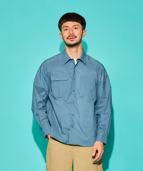 TRAIL BUM(トレイルバム)の「NITTY GRITTY SHIRTS / ニッティ グリッティ シャツ(シャツ/ブラウス・メンズ・グリーン系その他/スカイブルー/カーキ/サンドベージュ/グレイッシュブルー/ブラウン系その他・LARGE/MEDIUM/SMALL)」の9枚目の写真
