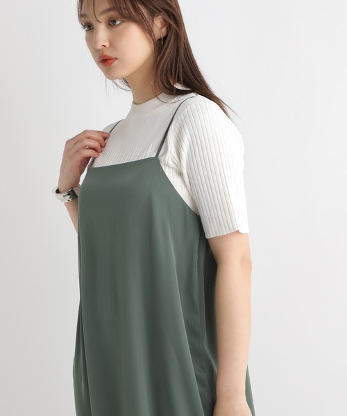 Andemiu(アンデミュウ)の「【イエローZOZO限定】キャミワンピース119387(ワンピース・レディース・グリーン/カーキ/ブラック/イエロー/ベージュ・FREE)」の6枚目の写真