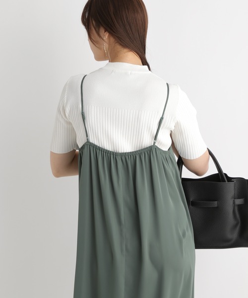 Andemiu(アンデミュウ)の「【イエローZOZO限定】キャミワンピース119387(ワンピース・レディース・グリーン/カーキ/ブラック/イエロー/ベージュ・FREE)」の8枚目の写真