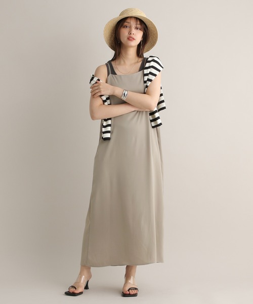 Andemiu(アンデミュウ)の「【イエローZOZO限定】キャミワンピース119387(ワンピース・レディース・グリーン/カーキ/ブラック/イエロー/ベージュ・FREE)」の16枚目の写真