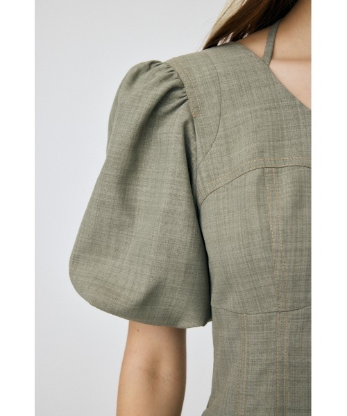MOUSSY(マウジー)の「COLOR STITCH ドレス(ワンピース・レディース・ダークブルー/ブラック/カーキ・1/2)」の16枚目の写真