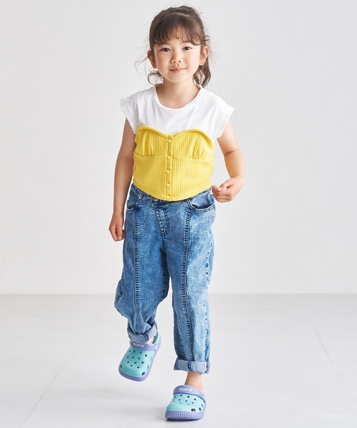 ORiental TRaffic(オリエンタルトラフィック)の「バイカラークロッグサンダル K-453(サンダル・キッズ・ネイビー/ピンク/ブルー・16.0cm/17.0cm/18.0cm/19.0cm/20.0cm/21.0cm/22.0cm/23.0cm)」の21枚目の写真
