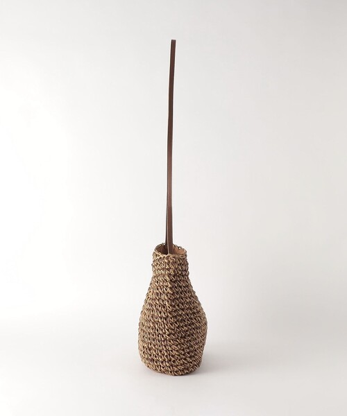 BEAUTY&YOUTH UNITED ARROWS(ビューティーアンドユースユナイテッドアローズ)の「ペーパースクエア ショルダーバッグ -2WAY-(かごバッグ・レディース・ブラウン/ネイビー・FREE)」の10枚目の写真