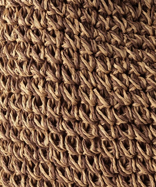 BEAUTY&YOUTH UNITED ARROWS(ビューティーアンドユースユナイテッドアローズ)の「ペーパースクエア ショルダーバッグ -2WAY-(かごバッグ・レディース・ブラウン/ネイビー・FREE)」の19枚目の写真