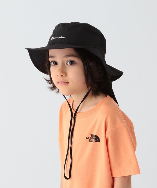 Champion(チャンピオン)の「【Champion(チャンピオン)】アドベンチャーハット(KIDS)(ハット・キッズ・ブラック/ピンク/ラベンダー/ネイビー・FREE)」の2枚目の写真