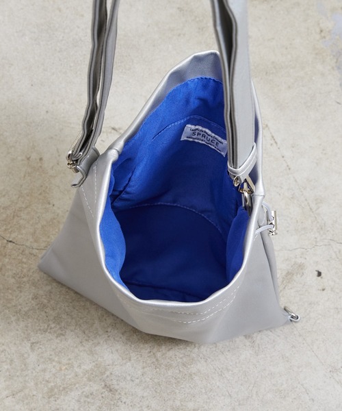 SPRUCE（スプルース）の「EM:SPRUCE クチン 2WAYショルダー シルバー