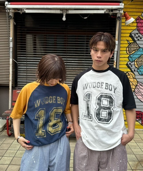 WudgeBoy（ワッジボーイ）の「numbering tee（Tシャツ/カットソー・レディース・ホワイト/グレー/ネイビー・LARGE/MEDIUM）」の6枚目の写真