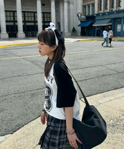 WudgeBoy（ワッジボーイ）の「numbering tee（Tシャツ/カットソー・レディース・ホワイト/グレー/ネイビー・LARGE/MEDIUM）」の10枚目の写真