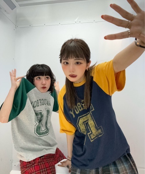 WudgeBoy（ワッジボーイ）の「numbering tee（Tシャツ/カットソー・レディース・ホワイト/グレー/ネイビー・LARGE/MEDIUM）」の5枚目の写真