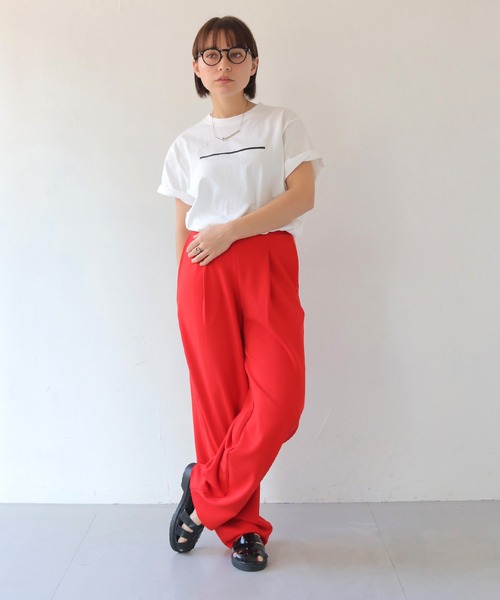 セール】 【HER CLOSET】WEB限定セルフカットカーブパンツ WEB LIMITED