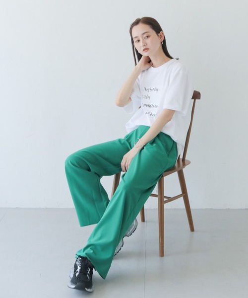 セール】 【HER CLOSET】WEB限定セルフカットカーブパンツ WEB LIMITED