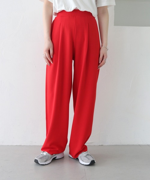 HER CLOSET(ハークローゼット)の「【HER CLOSET】WEB限定セルフカットカーブパンツ WEB LIMITED SELF-CUT CURVE PANTS(その他パンツ・レディース・レッド/グリーン/ブルー/ブラック・M)」の8枚目の写真