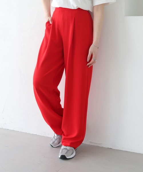 HER CLOSET(ハークローゼット)の「【HER CLOSET】WEB限定セルフカットカーブパンツ WEB LIMITED SELF-CUT CURVE PANTS(その他パンツ・レディース・レッド/グリーン/ブルー/ブラック・M)」の10枚目の写真
