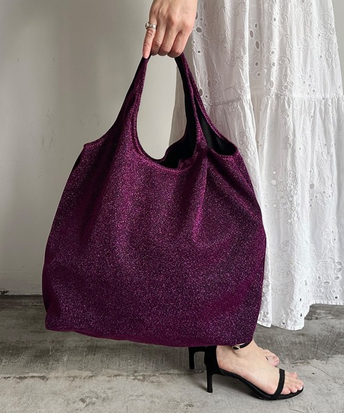 Magine(マージン)の「【SELECT】EM:アクモララメトート(トートバッグ・メンズ・ブラック/シルバー/ブルー/パープル/グリーン/イエロー/プラム/ブラウン・FREE)」の6枚目の写真