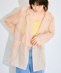 ELLEgirl | シアーテーラードジャケット【ELLEgirl/エル ガール】(テーラードジャケット)