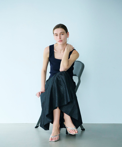 N.O.R.C（ノーク）の「ラメリネンフレアスカート（スカート）」 - WEAR