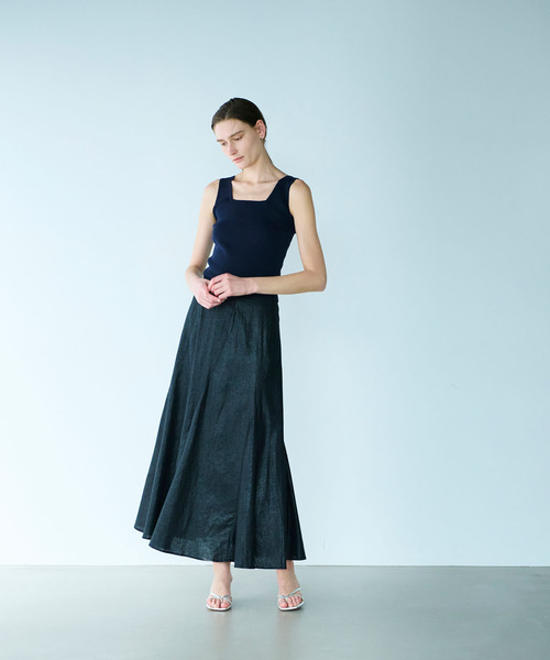 N.O.R.C（ノーク）の「ラメリネンフレアスカート（スカート）」 - WEAR