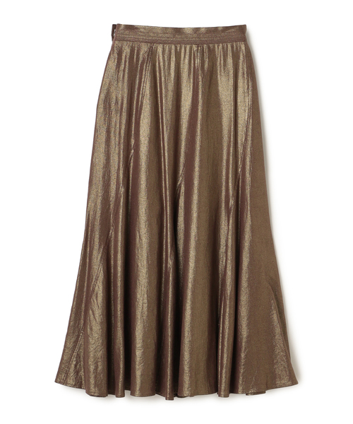 N.O.R.C（ノーク）の「ラメリネンフレアスカート（スカート・レディース・ブラック/ブラウン・S/M）」の7枚目の写真