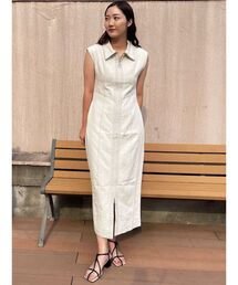 LAGUNAMOON | ZIPデニムシルエットワンピース(ワンピース)