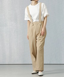 Apo(s)ture（アポスチャー）の「ARIA-021/ストレッチツイルサスペンダーパンツ（その他パンツ）」