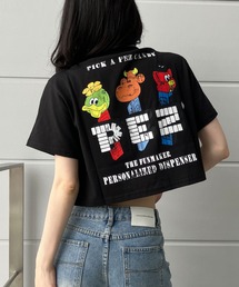 PEZバックプリントショート丈Tシャツ
