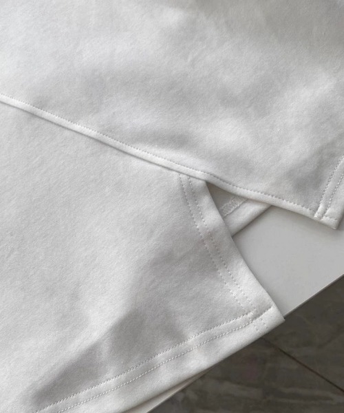 ANOTHER S(アナザーエス)の「フロントスリット半袖トップス(Tシャツ/カットソー・レディース・グリーン/ベージュ/ブラック/ホワイト・FREE)」の11枚目の写真