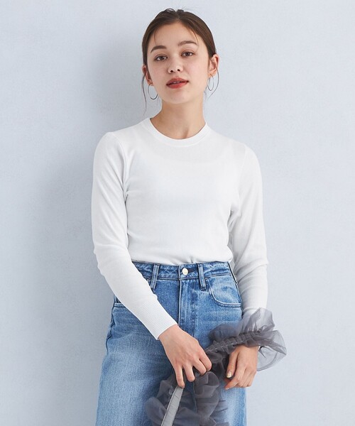 gicipi（ジチピ）の「＜gicipi＞FRAGORA ロングスリーブ カットソー（Tシャツ/カットソー・レディース・ブラック/オフホワイト/その他1/コバルトブルー・FREE）」の2枚目の写真