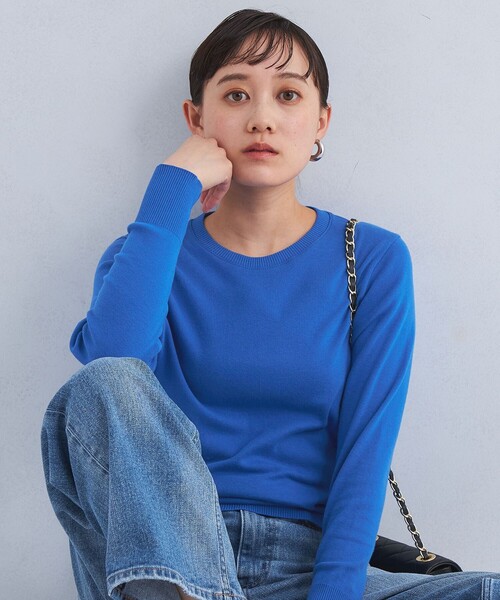 gicipi（ジチピ）の「＜gicipi＞FRAGORA ロングスリーブ カットソー（Tシャツ/カットソー・レディース・ブラック/オフホワイト/その他1/コバルトブルー・FREE）」の3枚目の写真