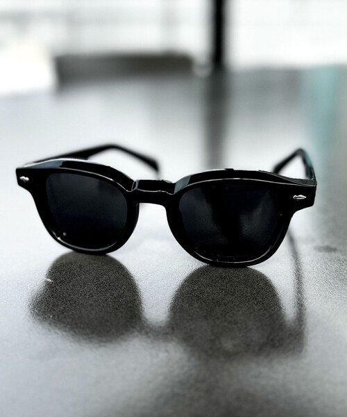 NOLLEY’S（ノーリーズ）の「DAVID ウェリントン/スクエア 偏光レンズ サングラス（サングラス・メンズ・ブラック・FREE）」の14枚目の写真