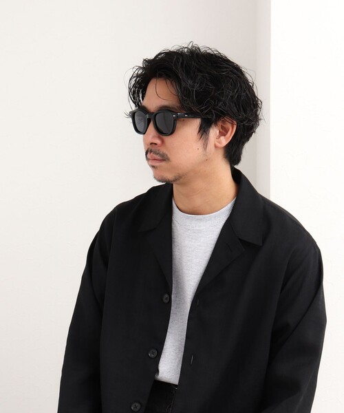 NOLLEY’S（ノーリーズ）の「DAVID ウェリントン/スクエア 偏光レンズ サングラス（サングラス・メンズ・ブラック・FREE）」の20枚目の写真