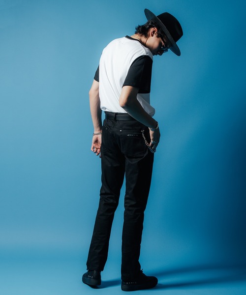CRIMIE（クライミー）の「MOTO SHORT SLEEVE T SHIRT / 袖配色 モーターサイクル Tシャツ（Tシャツ/カットソー・メンズ・ブラック/ヘザーグレー/ホワイト・XL/L/M/S/XXL）」の11枚目の写真