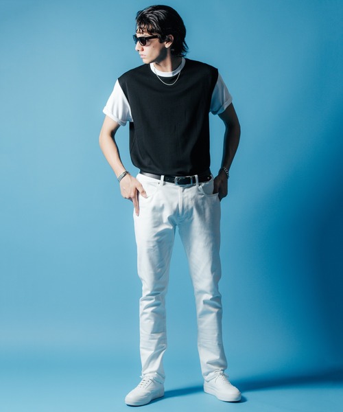 CRIMIE（クライミー）の「MOTO SHORT SLEEVE T SHIRT / 袖配色 モーターサイクル Tシャツ（Tシャツ/カットソー・メンズ・ブラック/ヘザーグレー/ホワイト・XL/L/M/S/XXL）」の16枚目の写真