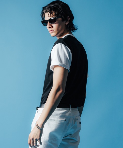 CRIMIE（クライミー）の「MOTO SHORT SLEEVE T SHIRT / 袖配色 モーターサイクル Tシャツ（Tシャツ/カットソー・メンズ・ブラック/ヘザーグレー/ホワイト・XL/L/M/S/XXL）」の19枚目の写真