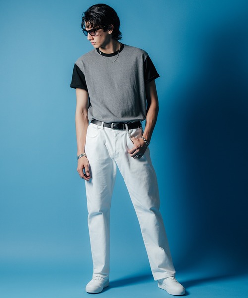 CRIMIE（クライミー）の「MOTO SHORT SLEEVE T SHIRT / 袖配色 モーターサイクル Tシャツ（Tシャツ/カットソー・メンズ・ブラック/ヘザーグレー/ホワイト・XL/L/M/S/XXL）」の20枚目の写真