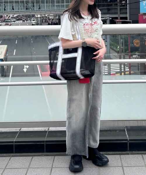 JEANASIS(ジーナシス)の「【WEB限定】メッシュトートバッグ/119550(トートバッグ・レディース・パープル/グリーン/ブラック・FREE)」の10枚目の写真