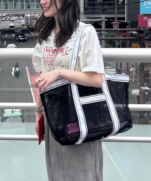 JEANASIS(ジーナシス)の「【WEB限定】メッシュトートバッグ/119550(トートバッグ・レディース・パープル/グリーン/ブラック・FREE)」の11枚目の写真