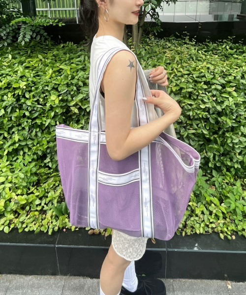 JEANASIS(ジーナシス)の「【WEB限定】メッシュトートバッグ/119550(トートバッグ・レディース・パープル/グリーン/ブラック・FREE)」の18枚目の写真