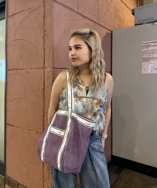 JEANASIS(ジーナシス)の「【WEB限定】メッシュトートバッグ/119550(トートバッグ・レディース・パープル/グリーン/ブラック・FREE)」の15枚目の写真
