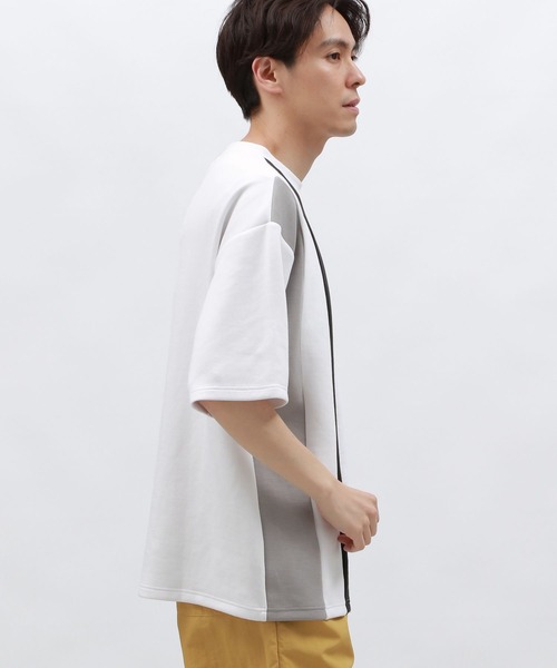 LAKOLE(ラコレ)の「【接触冷感】ダンボール切替半袖T2 / 129060(Tシャツ/カットソー・メンズ・ベージュ/ホワイト/グリーン・LARGE/X-LARGE/MEDIUM)」の17枚目の写真