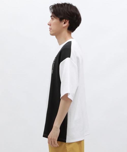 LAKOLE(ラコレ)の「【接触冷感】ダンボール切替半袖T2 / 129060(Tシャツ/カットソー・メンズ・ベージュ/ホワイト/グリーン・LARGE/X-LARGE/MEDIUM)」の9枚目の写真