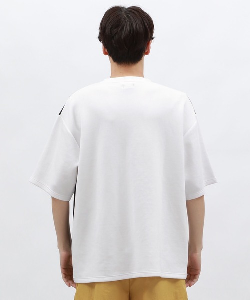 LAKOLE(ラコレ)の「【接触冷感】ダンボール切替半袖T2 / 129060(Tシャツ/カットソー・メンズ・ベージュ/ホワイト/グリーン・LARGE/X-LARGE/MEDIUM)」の4枚目の写真