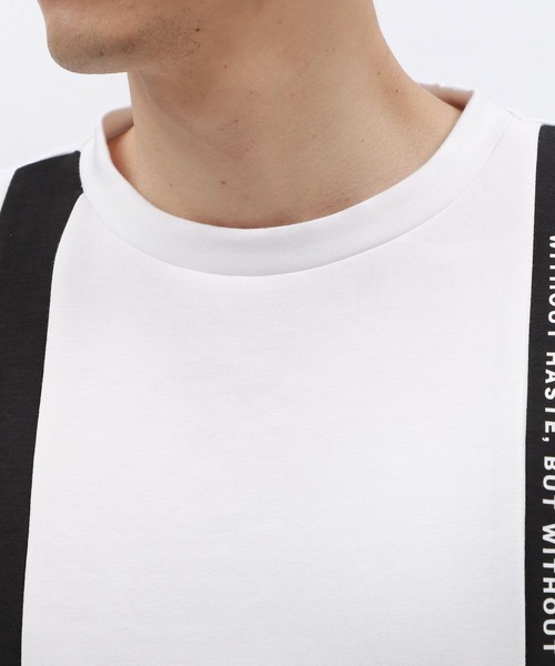 LAKOLE(ラコレ)の「【接触冷感】ダンボール切替半袖T2 / 129060(Tシャツ/カットソー・メンズ・ベージュ/ホワイト/グリーン・LARGE/X-LARGE/MEDIUM)」の5枚目の写真