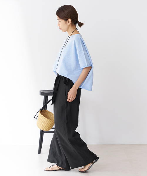 IENA(イエナ)の「ラミーラップパンツ(その他パンツ・レディース・ブラック/アイボリー/キャメル・34/36/38)」の14枚目の写真