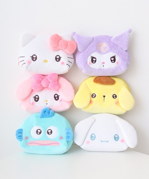 サンリオキャラクターズ　ぬいぐるみ　マスコット　フェイスポーチ　雑貨　まとめ売り サンリオキャラクターズ ぬいぐるみ マスコット フェイスポーチ