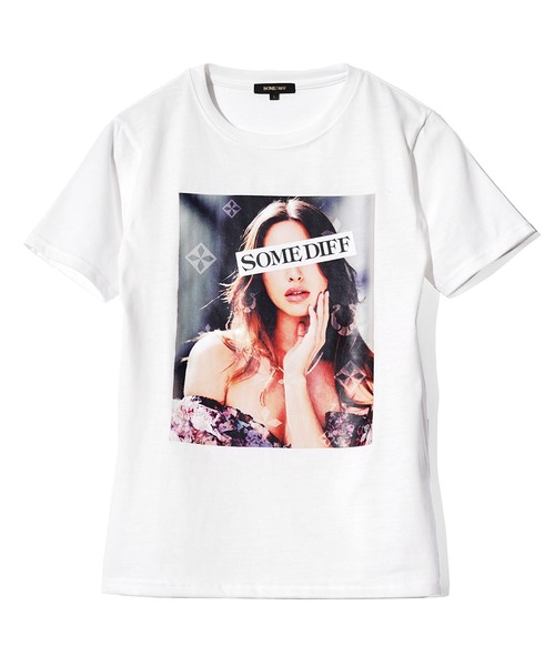 SOMEDIFF(サムディフ)の「半袖レディーTシャツ メンズ 夏服(Tシャツ/カットソー・メンズ・ホワイト/ブラック・M/L/XL)」の6枚目の写真