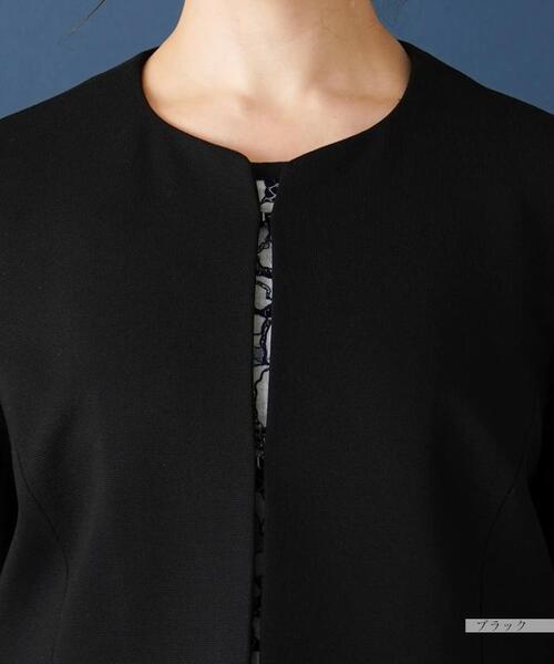 Leilian(レリアン)の「【セットアップ対応商品】ノーカラージャケット(ノーカラージャケット・レディース・ブラック/ダークネイビー・13/15 /17)」の19枚目の写真